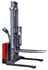 Economic Electric Stacker with Adjustable Wide Leg
