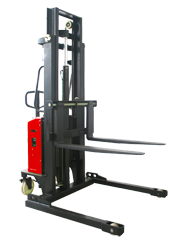 Semi-electric Stacker with Adjustable Fork-1